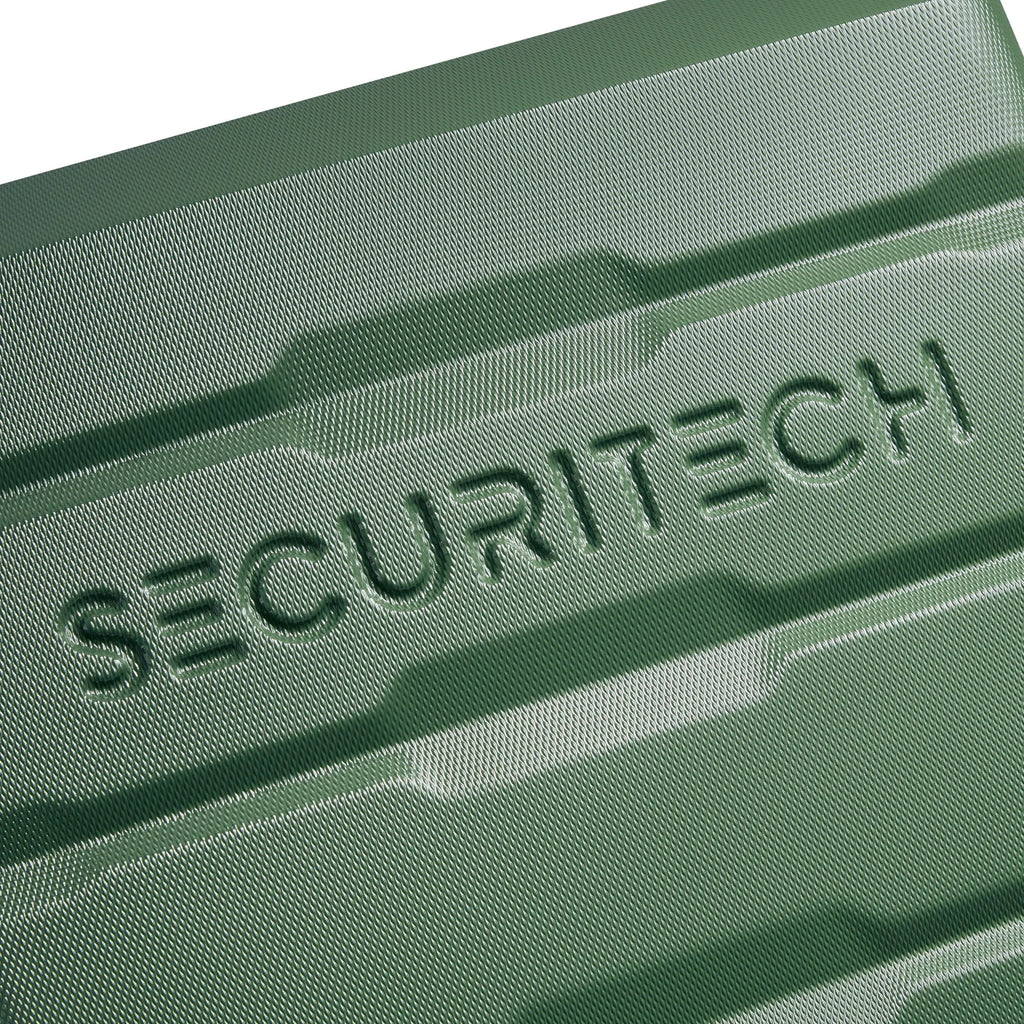 Nouveauté 2026 – Valise rigide à roulettes Securitech by Delsey Citadel 31" (grand modèle, verte), modèle , grande taille, enregistrée