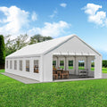 Nouveauté 2026 – Tente de réception robuste 20 x 40 pi avec 3 sacs de rangement - Grand abri imperméable pour mariages et événements, parois latérales amovibles et porte zippée - Tente extérieure commerciale pour fêtes, abri de voiture, camping, barb