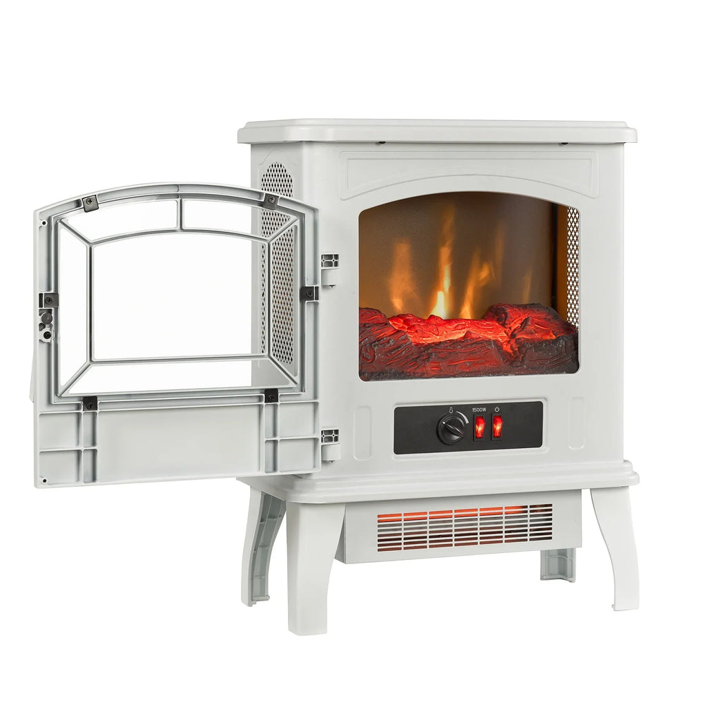Nouveauté 2026 – Poêle électrique infrarouge à quartz ClassicFlame 17,5" W, bleu insigne