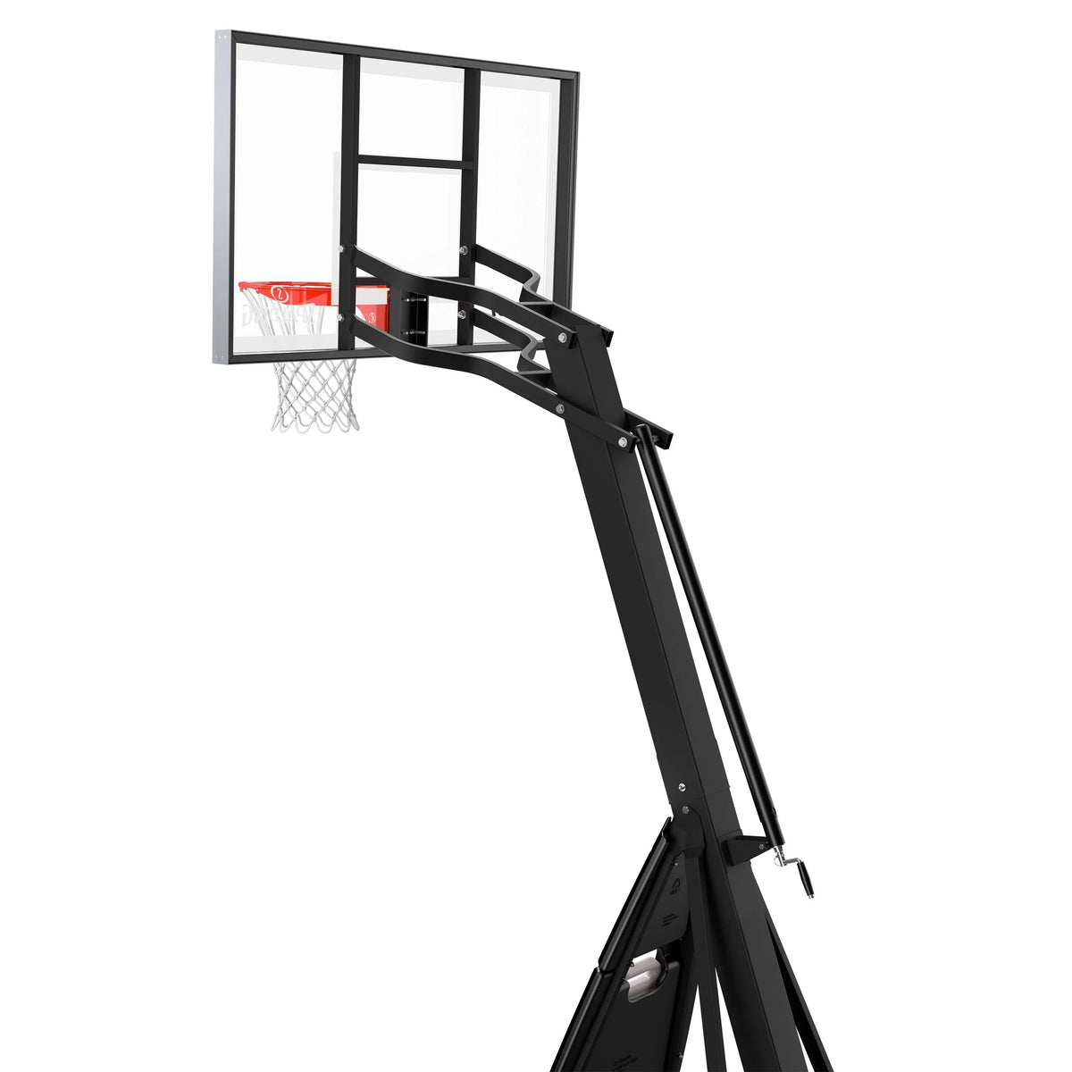Nouveauté 2026 – Spalding the Beast 7,5 pi - 10 pi Hauteur réglable Système de basketball portable en verre de 60 po (Adulte