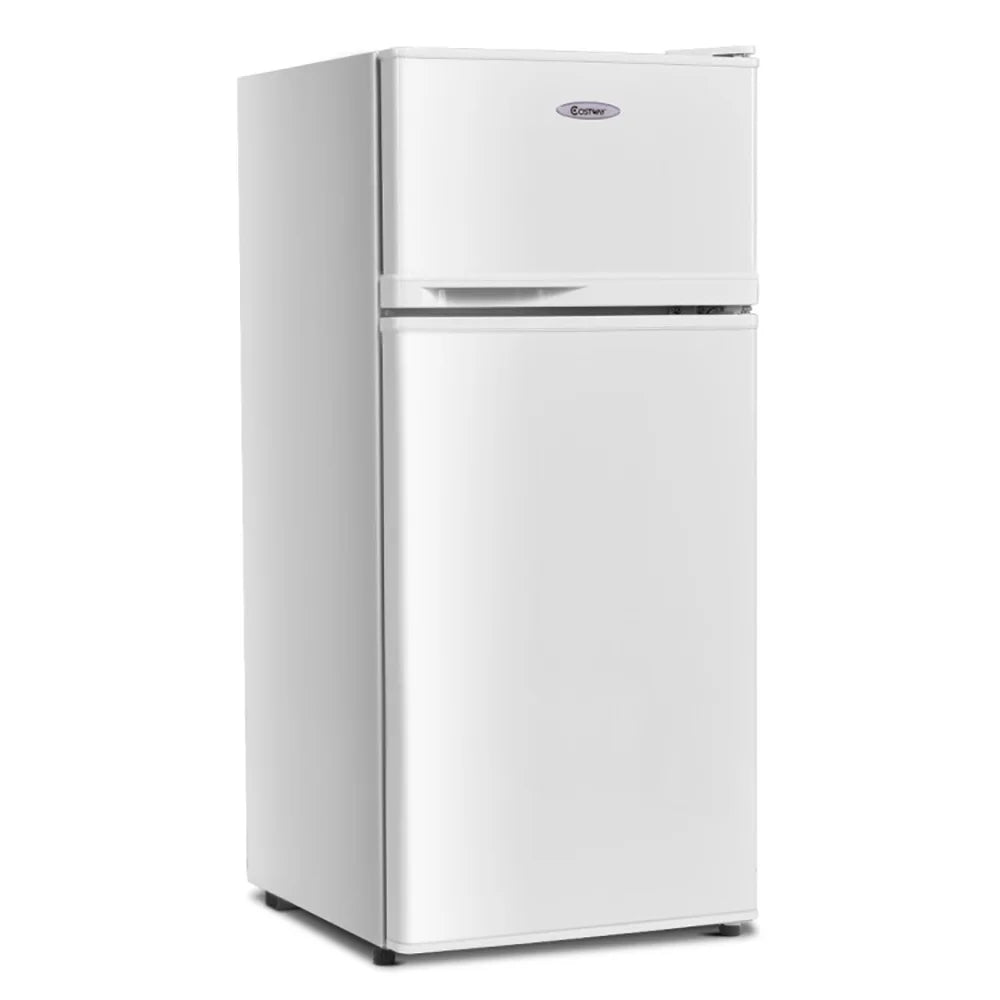 Nouveauté 2026 – Réfrigérateur compact Canddidliike 2 portes, blanc, en tôle laminée à froid, avec congélateur et thermostat réglable