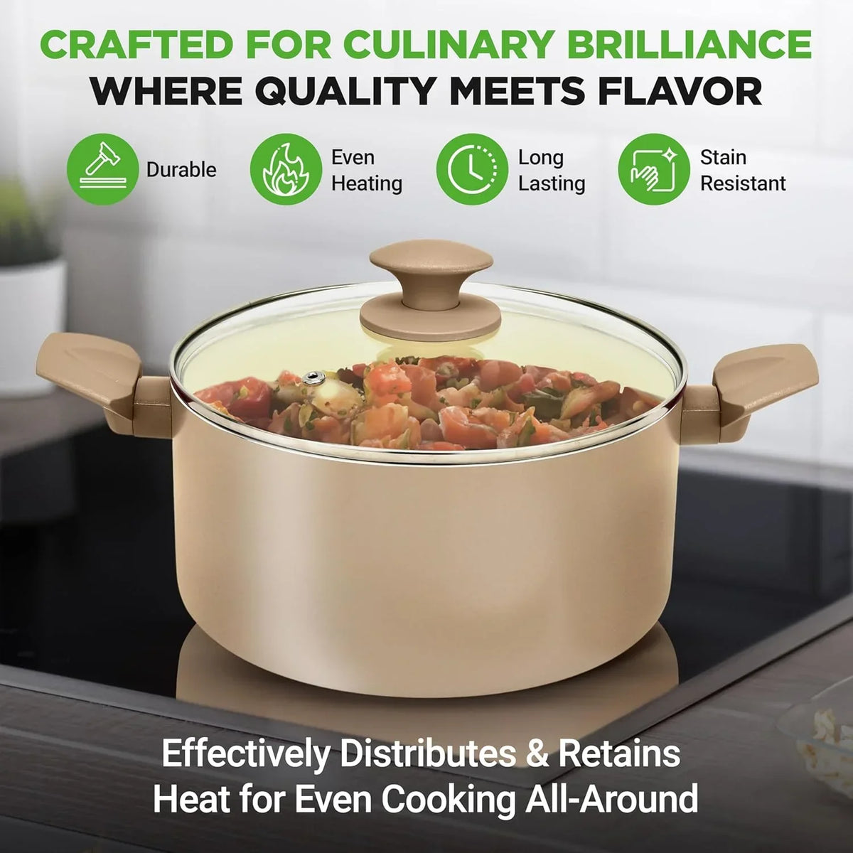 Nouveauté 2026 – Ensemble de cuisine 54 pièces – Ensemble complet de casseroles et poêles en céramique antiadhésive avec ustensiles, moules à pâtisserie et couteaux, compatible gaz, électrique et induction, rose poudré – Indispensables pour la cuisin