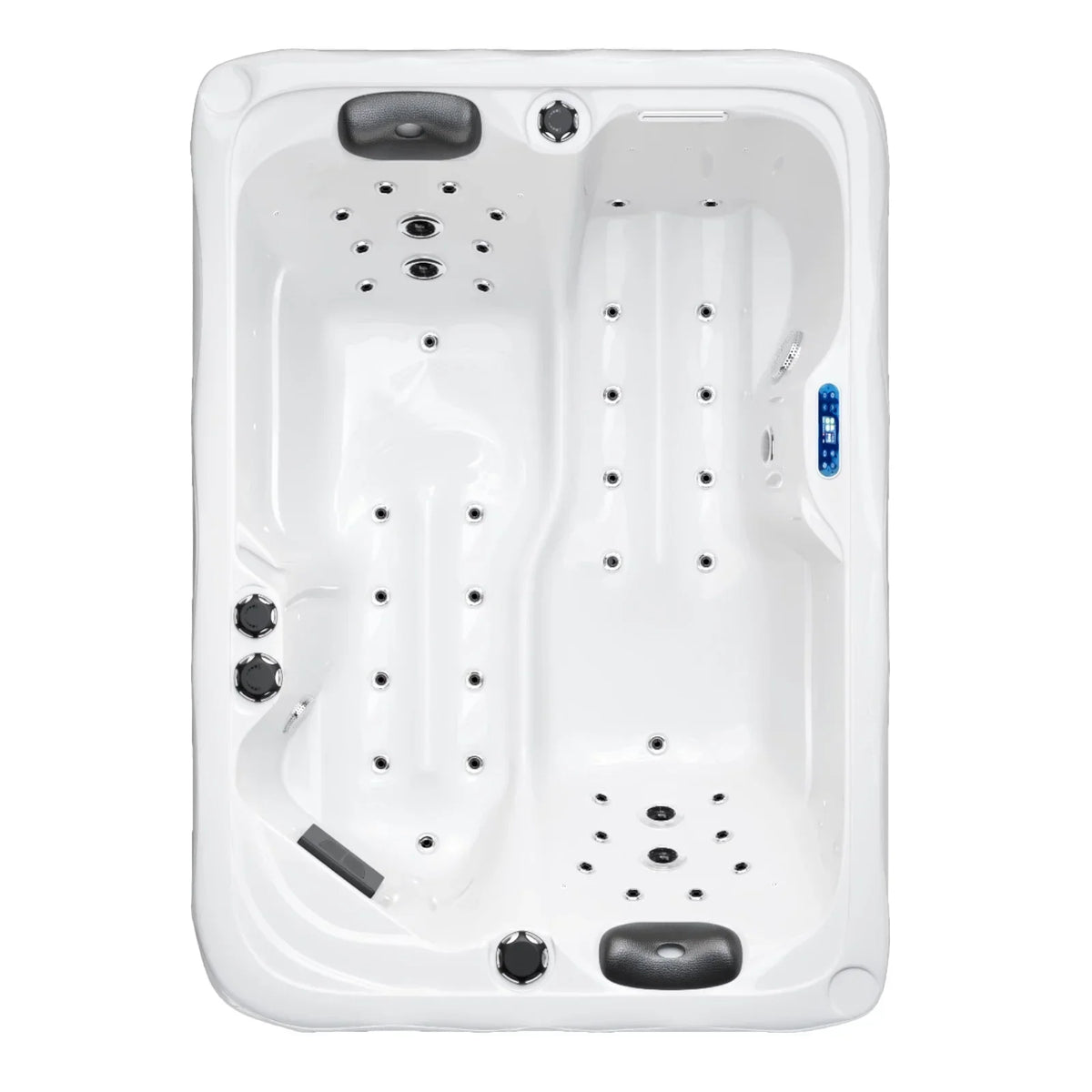 Nouveauté 2026 – Spa extérieur Patiowell 2 places , 41 jets de massage, éclairage LED, système de purification d'eau intégré, 900 L, noir