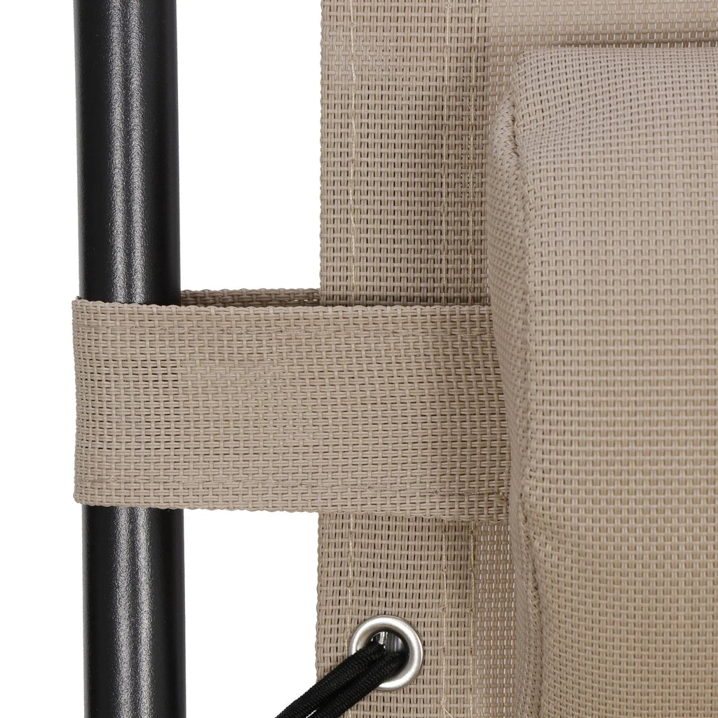 Nouveauté 2026 – HomGarden Lot de 2 chaises zéro gravité en acier - Beige