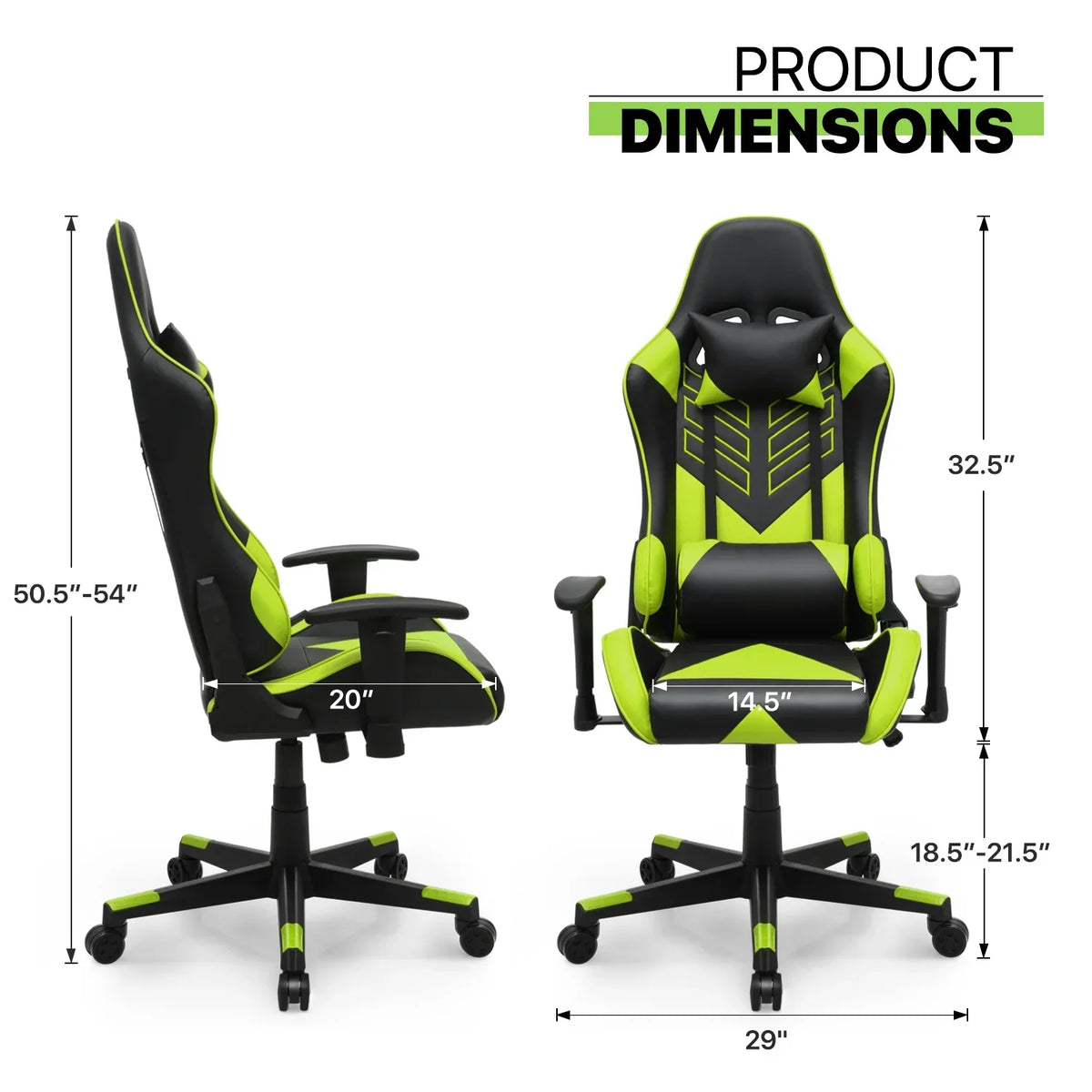 Nouveauté 2026 – Chaise de jeu ergonomique Magshion , chaise de jeu confortable, chaise de bureau en cuir, chaise de jeu pivotante et réglable, bleue