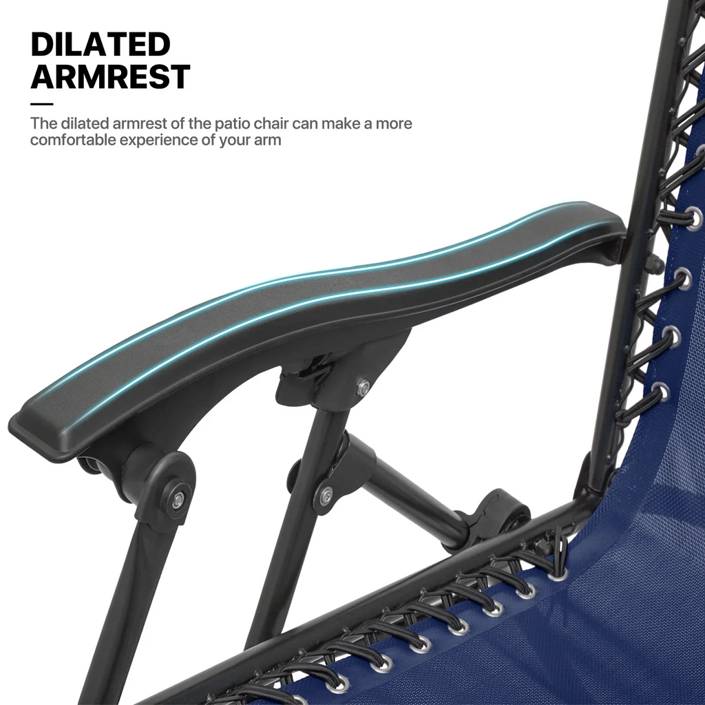 Nouveauté 2026 – Ensemble de 2 chaises MoNiBloom Zero Gravity , fauteuils de plage/terrasse pliables avec auvent et appui-tête, noirs