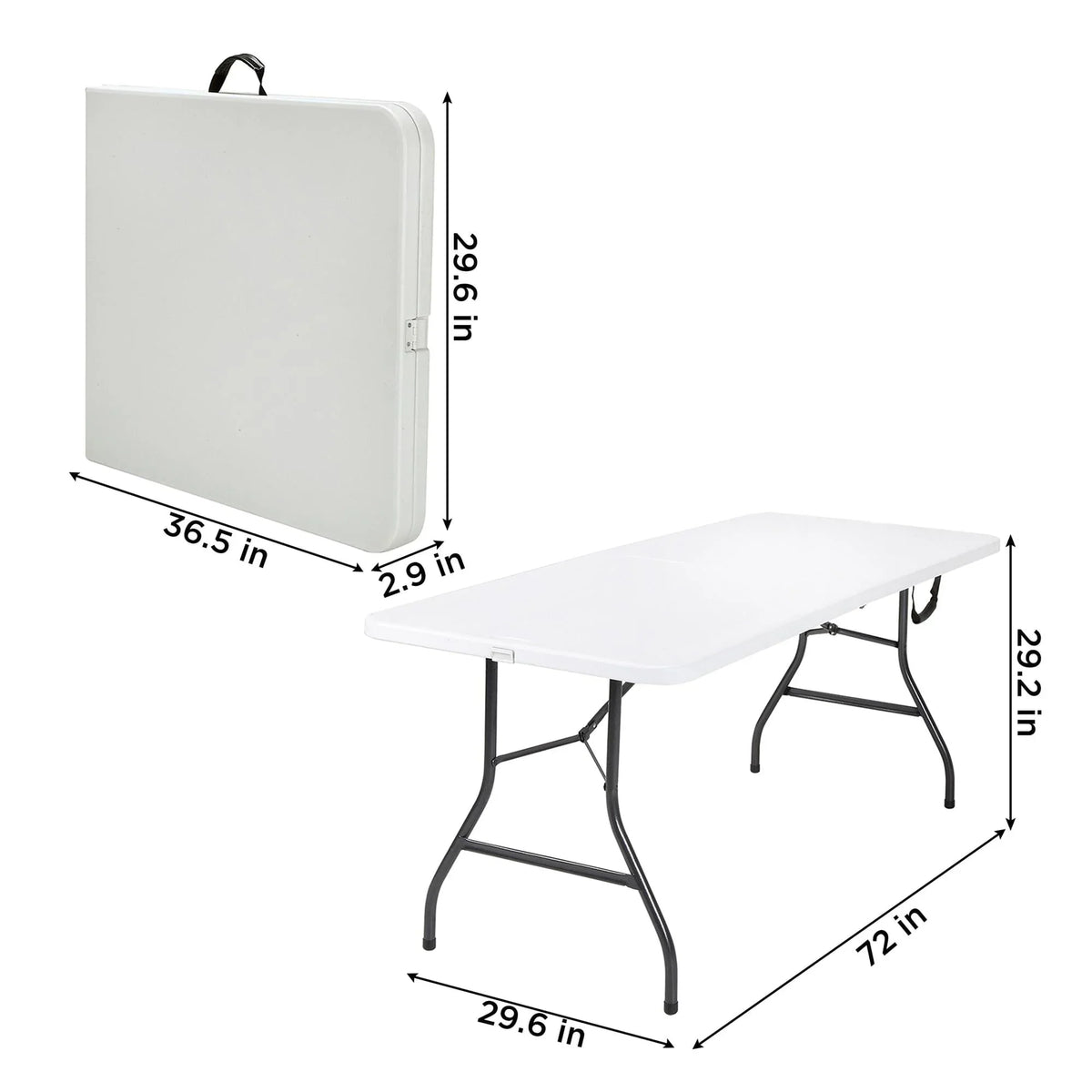 Nouveauté 2026 – Table pliante Cosco 6 pieds , coloris blanc moucheté