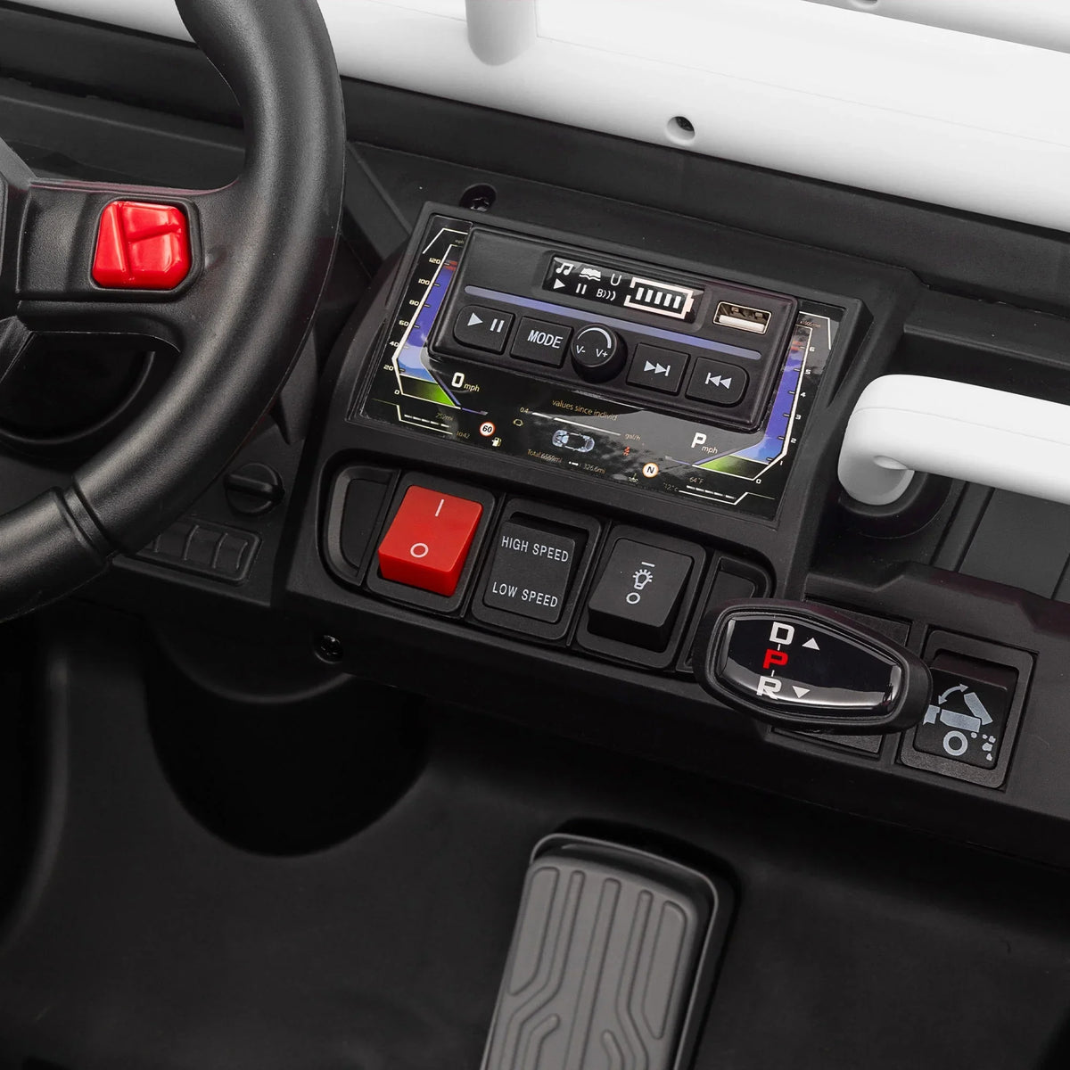 Nouveauté 2026 – Camion électrique Xuanlur 24V 2 places pour enfants , avec moteur 2x200W, benne basculante/pelle, pneus résistants, lumières LED, musique et télécommande, noir