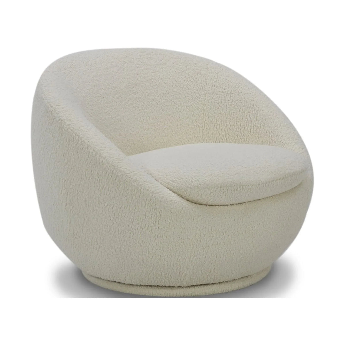 Nouveauté 2026 – Fauteuil pivotant Mira de Better Homes & Gardens , en peau de mouton retournée crème
