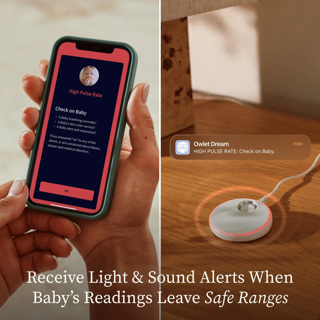 Nouveauté 2026 – Owlet Dream Duo (3e génération) – Approuvé par la FDA, système de surveillance bébé intelligent tout-en-un avec chaussette et caméra HD 2K