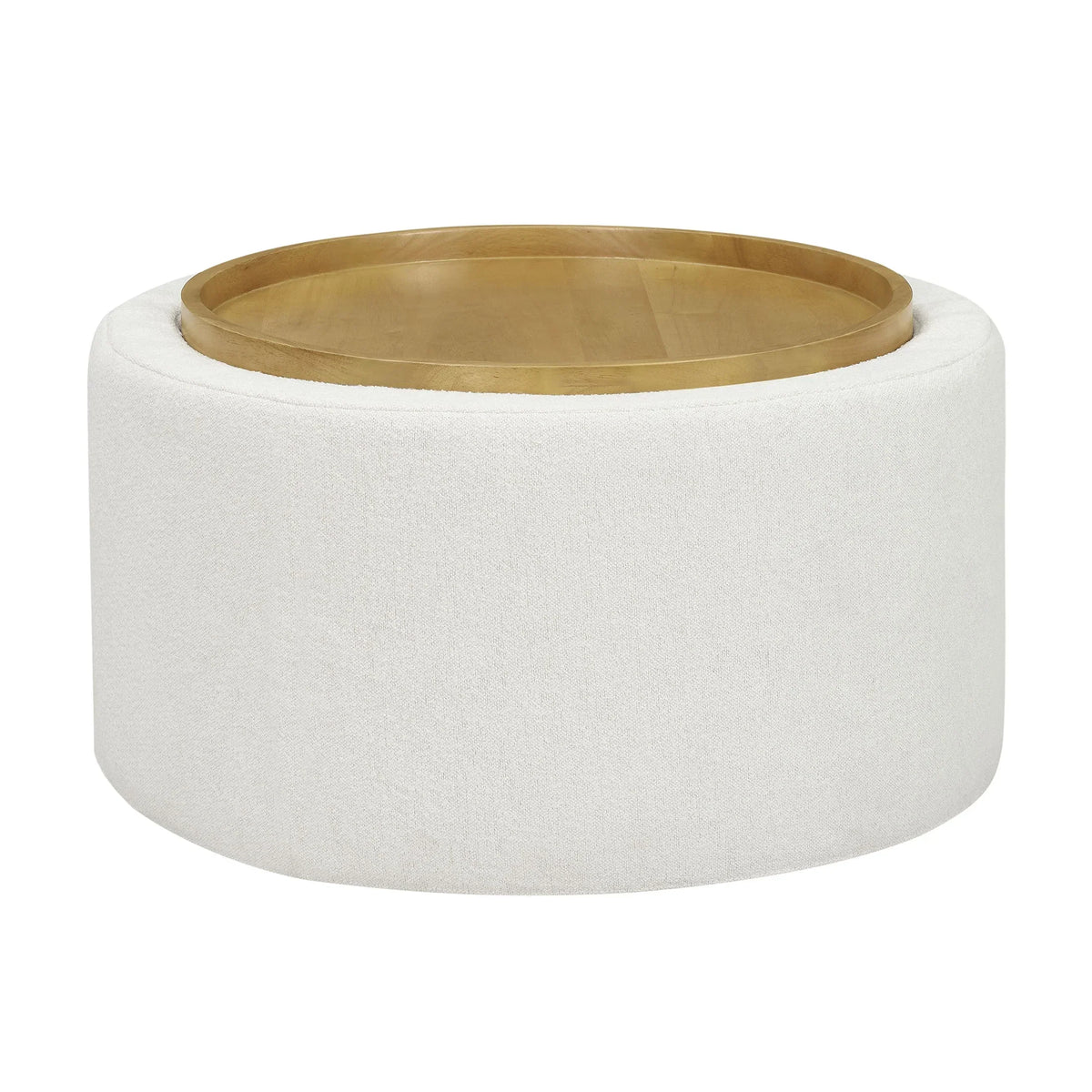 Nouveauté 2026 – Table basse Beautiful Drew Stowaway avec rangement, par Drew Barrymore, couleur crème