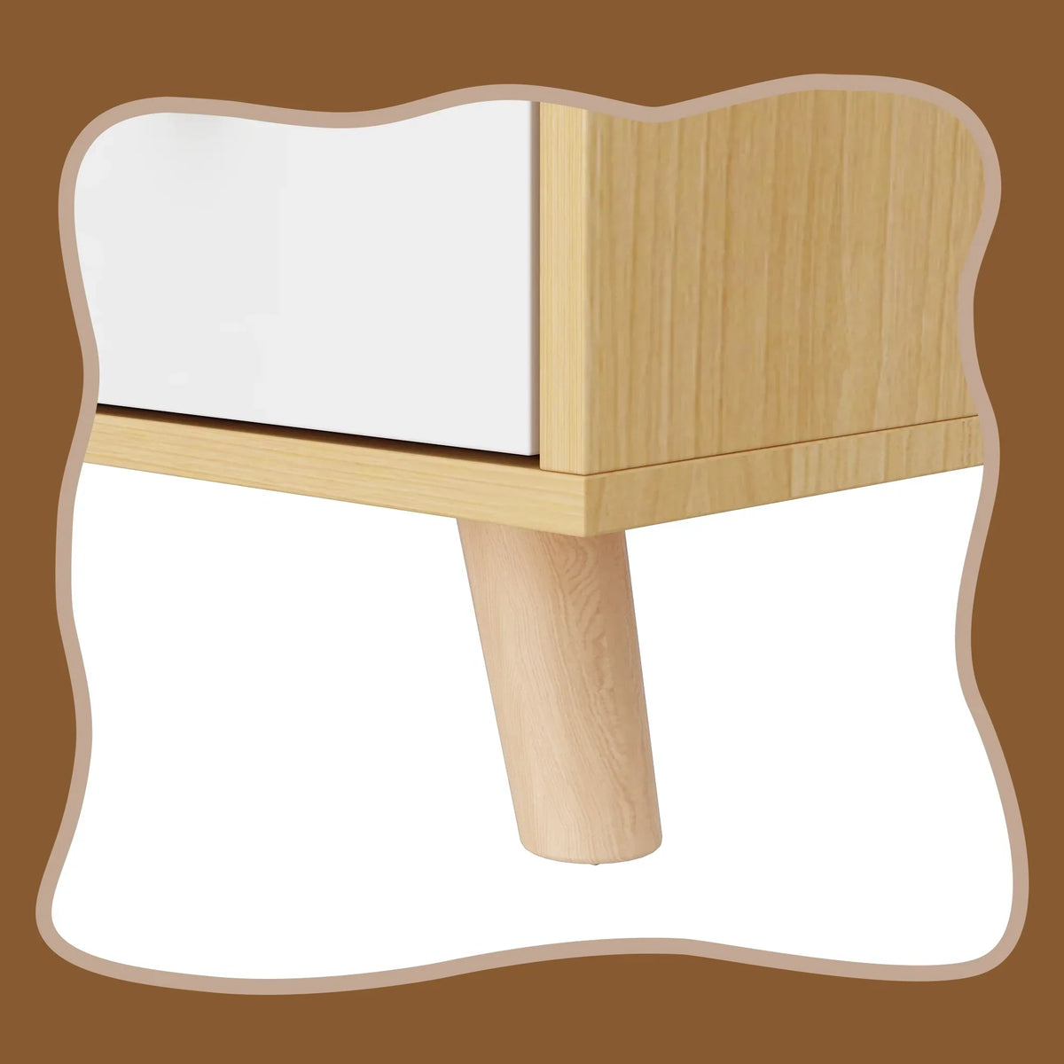Nouveauté 2026 – Table à langer/commode pour chambre de bébé OXYLIFE , 114 cm (45 po), avec 4 tiroirs et une étagère, blanche