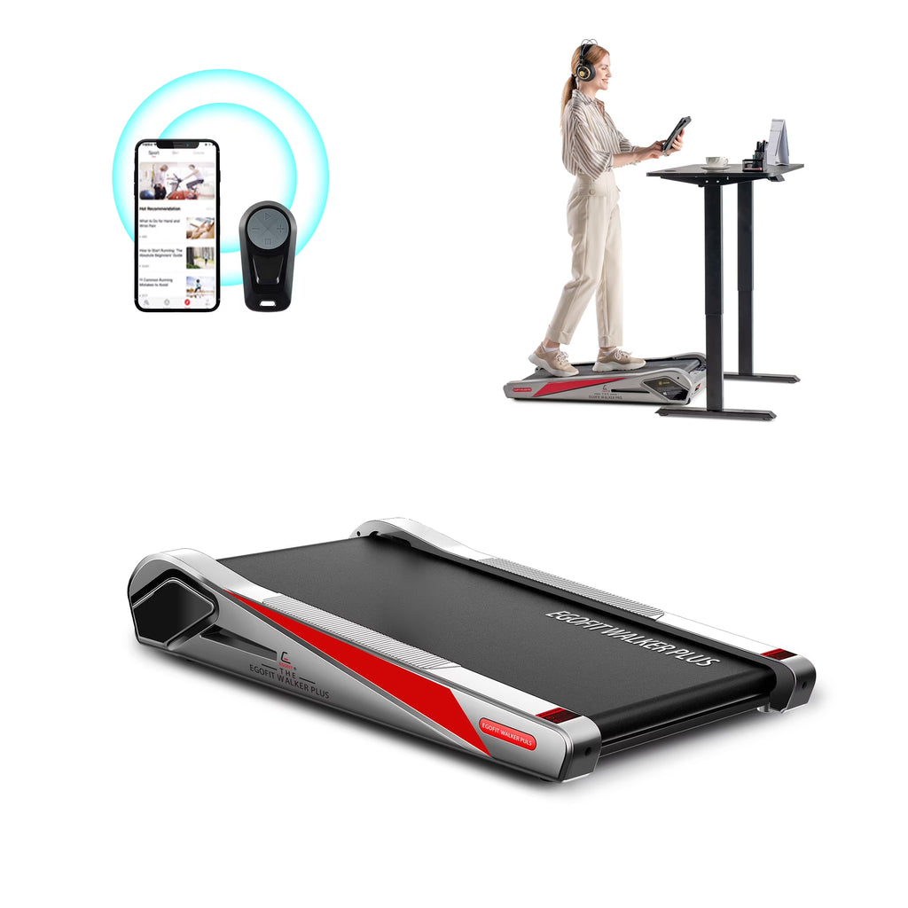 Nouveauté 2026 – Tapis de marche électrique Egofit Walker Pro , le plus petit modèle à placer sous un bureau, pour la maison, 2 CV, inclinaison de 5°