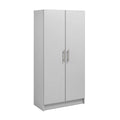 Nouveauté 2026 – Armoire de rangement sur pied Prepac Elite 2 portes, gris clair