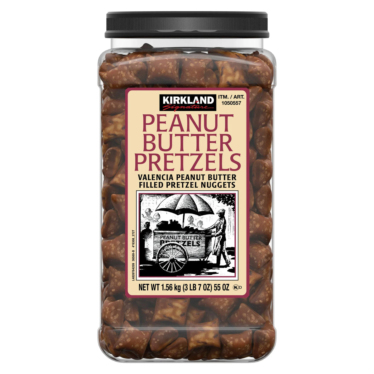 Nouveauté 2026 – Bretzels fourrés au beurre de cacahuète Kirkland Signature , 1,56 kg