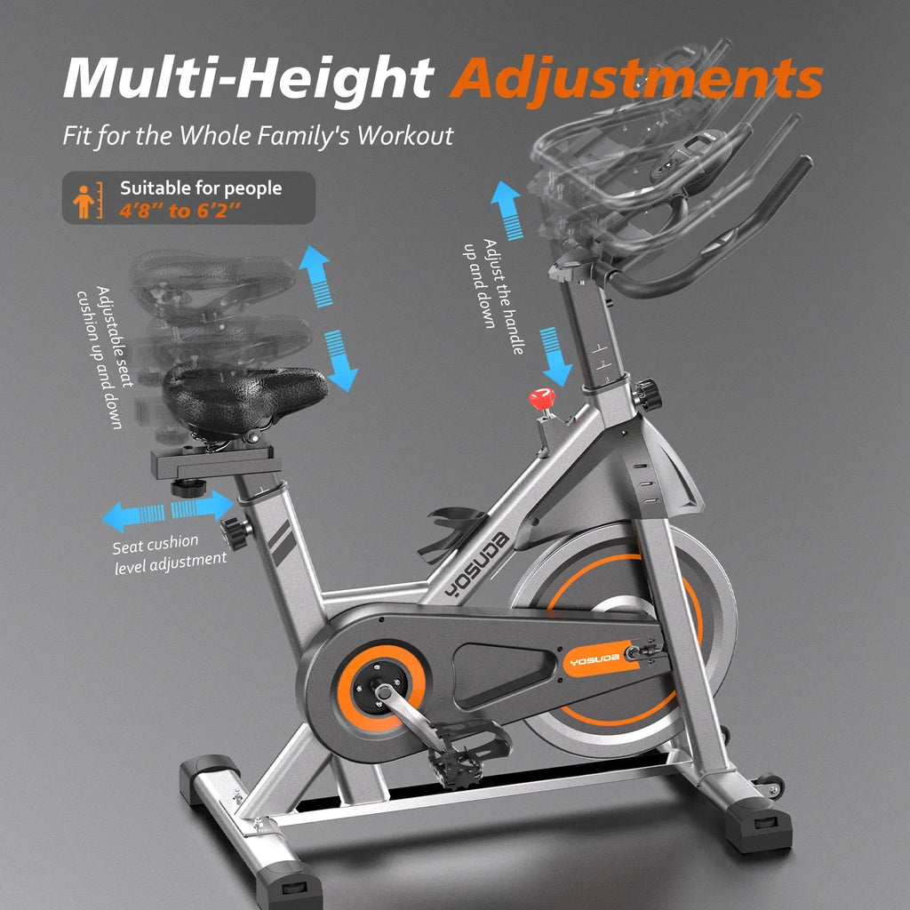 Nouveauté 2026 – Vélo d'intérieur YOSUDA  , capacité de 150 kg, siège confort, écran LCD
