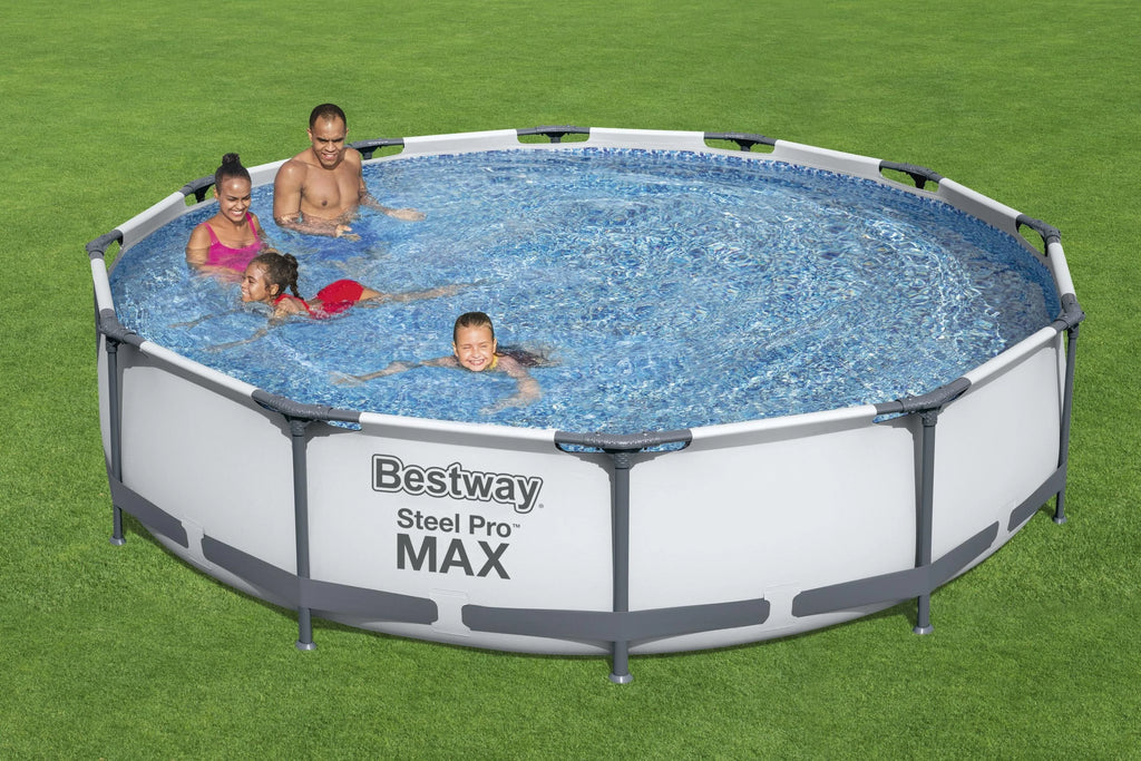 Nouveauté 2026 – Piscine hors sol ronde Bestway Steel Pro MAX 10 pi x 30 po