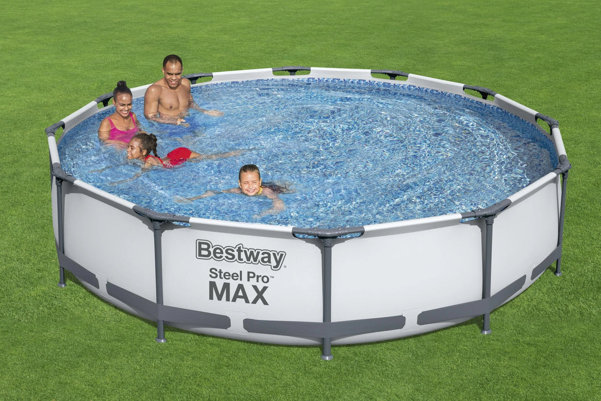 Nouveauté 2026 – Piscine hors sol ronde Bestway Steel Pro MAX 10 pi x 30 po