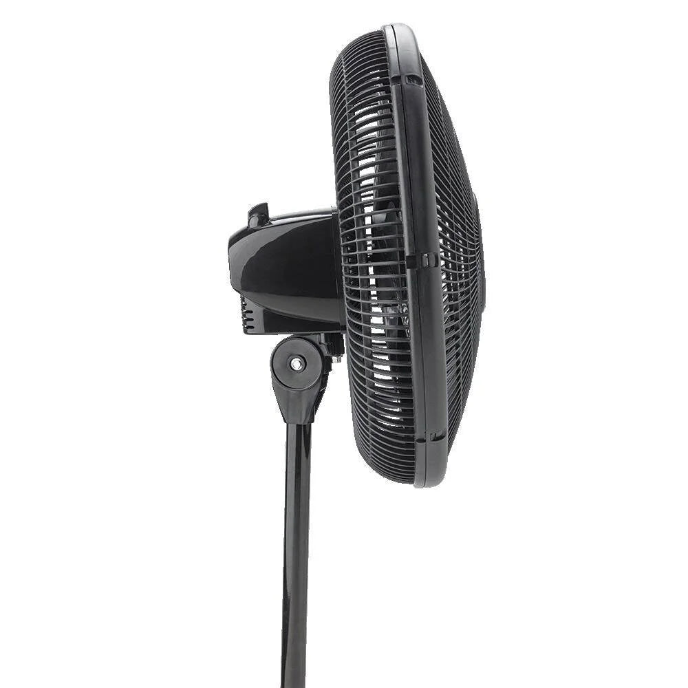 Nouveauté 2026 – Ventilateur sur pied oscillant Lasko 16" à 3 vitesses réglables, noir (paquet de 2