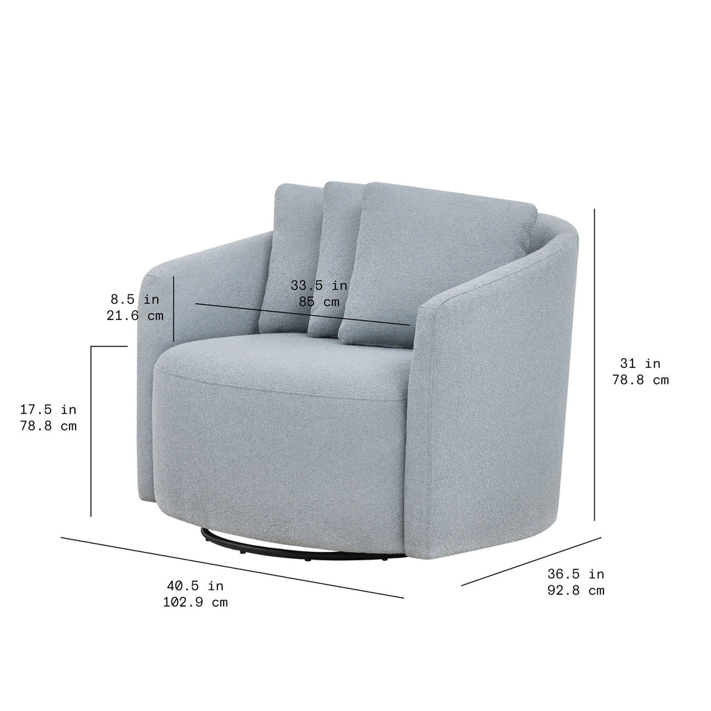 Nouveauté 2026 – Fauteuil d'appoint Beautiful Drew de Drew Barrymore (édition ), coloris crème bouclé