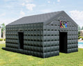 Nouveauté 2026 – Tente gonflable Jocisland , 6 x 4,9 x 4,3 m, grande tente noire pour discothèque avec 2 portes latérales, espace logo, gazebo événementiel