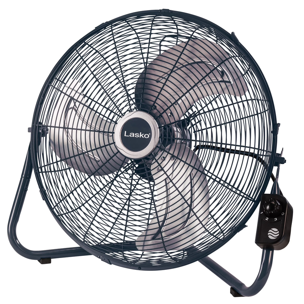 Nouveauté 2026 – Ventilateur sur pied haute vitesse Lasko Max Performance , option de montage mural, gris, H20610