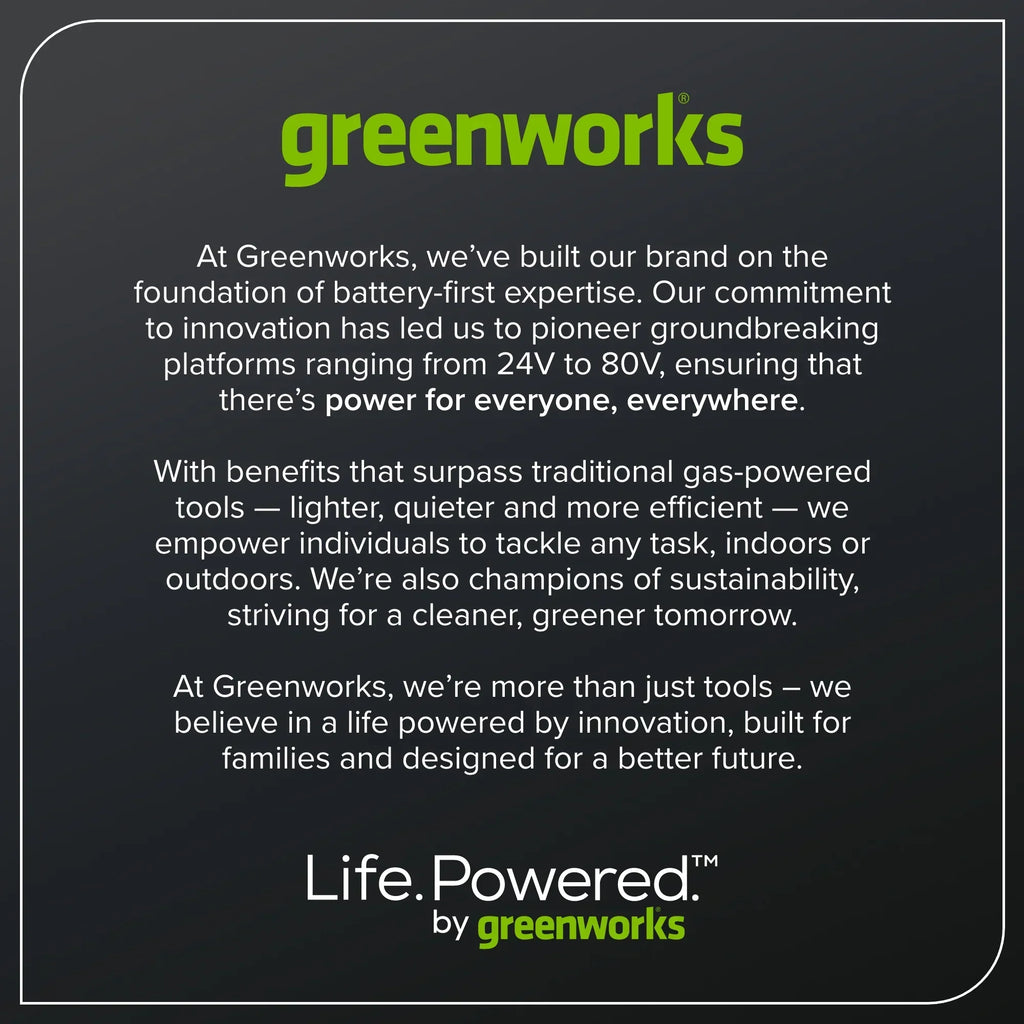 Nouveauté 2026 – Tondeuse à gazon autotractée Greenworks 60V 21" avec (1) batterie 8,0 Ah et chargeur rapide 2546402