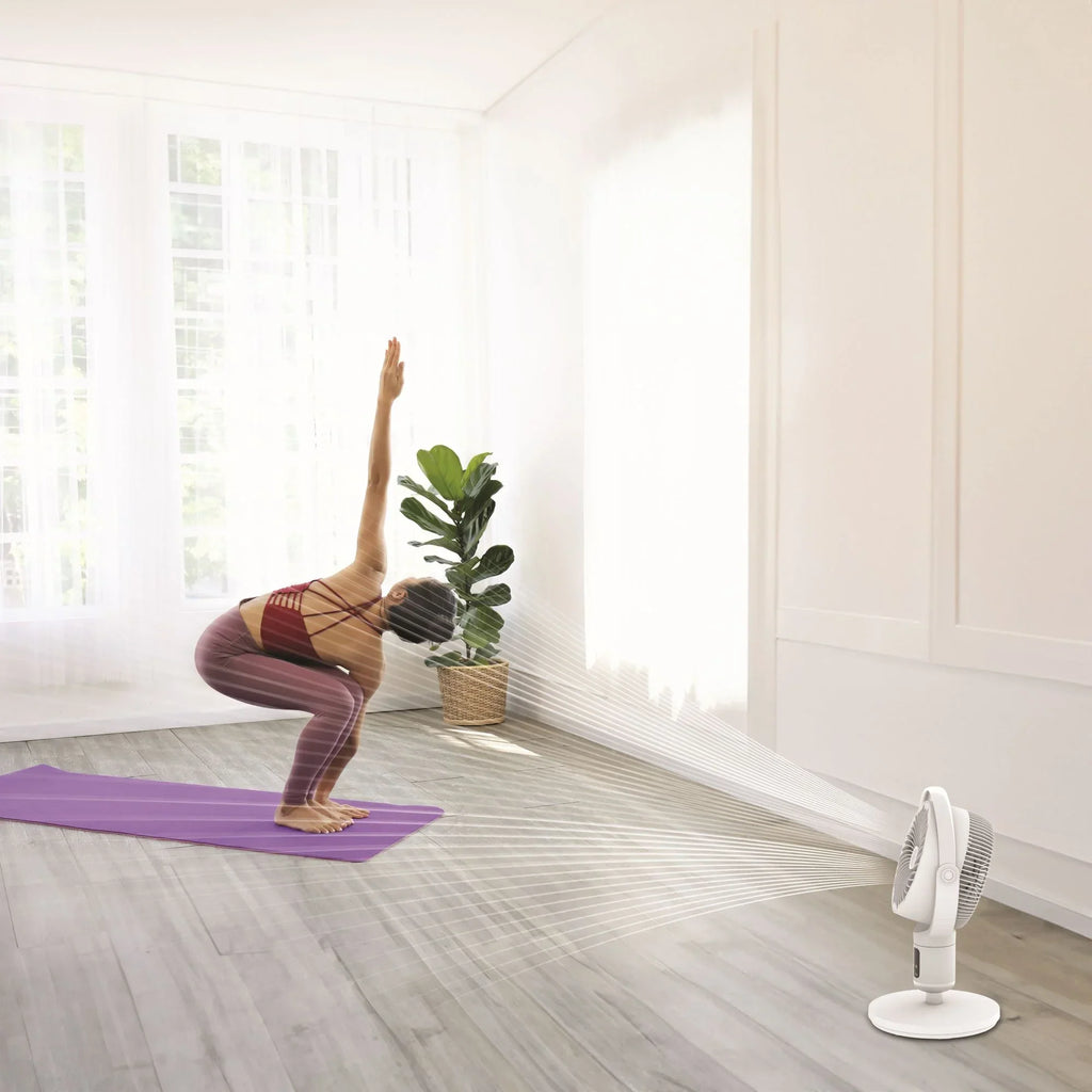 Nouveauté 2026 – Ventilateur sur pied Lasko Whirlwind 7" à 24 vitesses, mouvement orbital, débit d'air de 25 pi/s, télécommande, APDC301