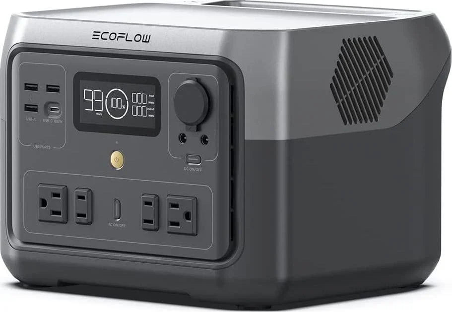Nouveauté 2026 – Nouvelle station d'alimentation portable EcoFlow RIVER 2 Max , capacité de 512 Wh. Générateur solaire. Sortie CA de 1 000 W pour le camping, l'alimentation de secours à domicile, les situations d'urgence, les camping-cars et les inst