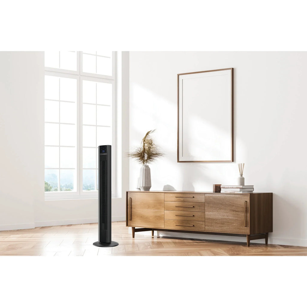 Nouveauté 2026 – Ventilateur tour oscillant Lasko Xtra Air 48" à 4 vitesses avec télécommande, noir T48336