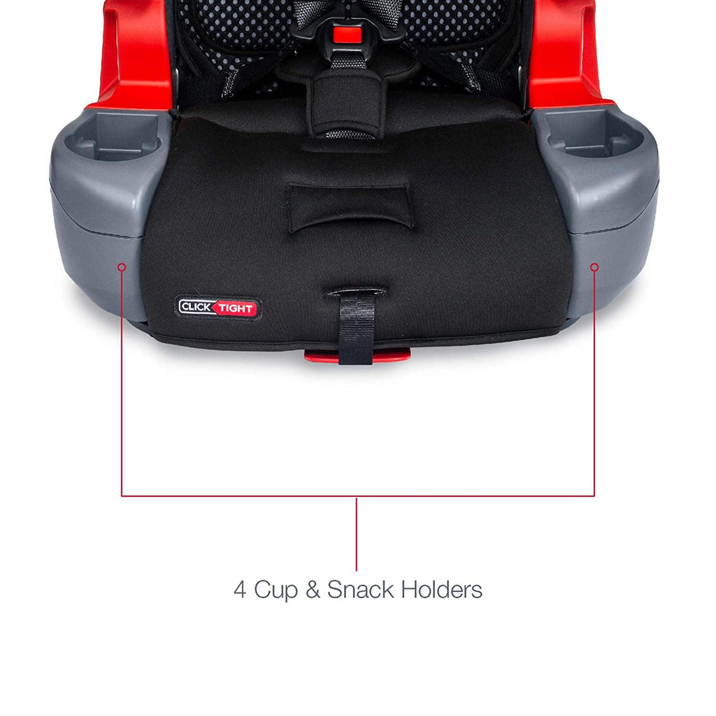 Nouveauté 2026 – Siège auto Britax Grow With You ClickTight Harness-2-Rehausseur 2 en 1 avec dossier haut. Gris Cool Flow