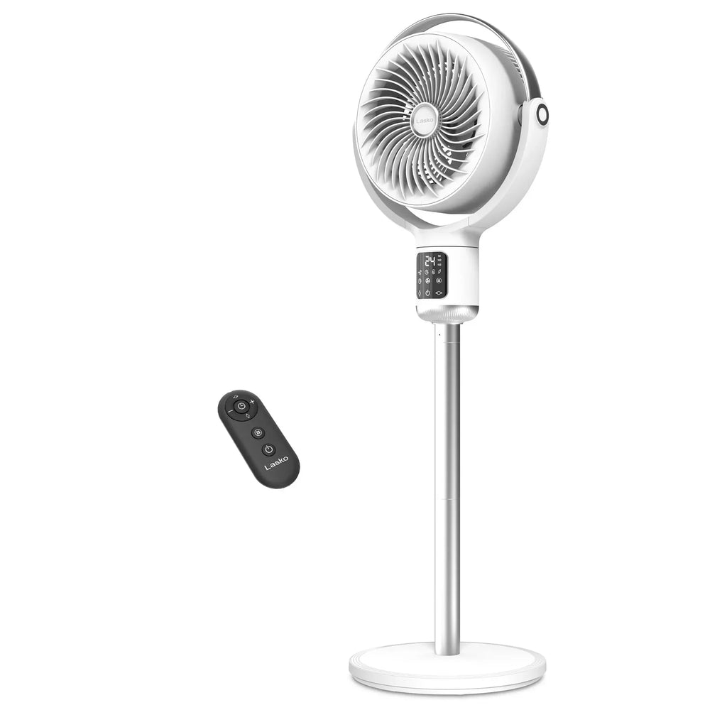Nouveauté 2026 – Ventilateur sur pied Lasko Whirlwind 7" à 24 vitesses, mouvement orbital, débit d'air de 25 pi/s, télécommande, APDC301