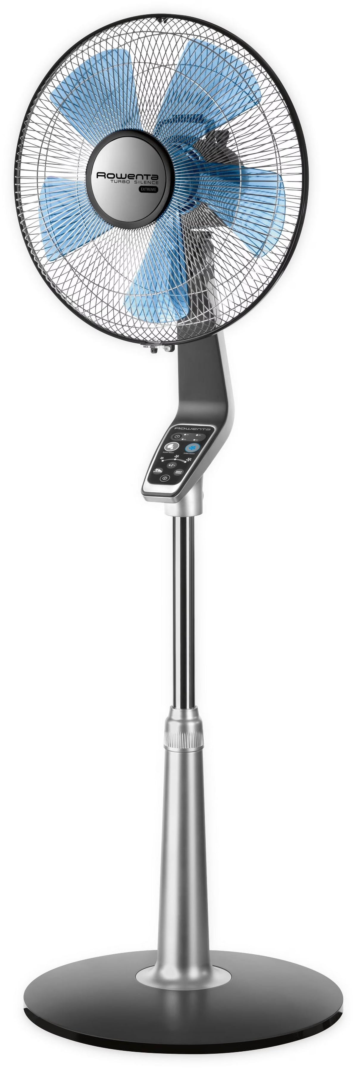 Nouveauté 2026 – Ventilateur sur pied Rowenta Turbo Silence avec télécommande, 53 pouces, portable, 5 vitesses, VU5670