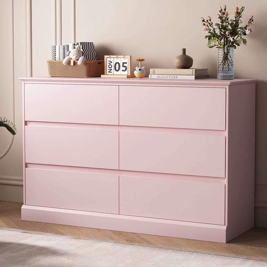 Nouveauté 2026 – Commode blanche neuve , commode à 6 tiroirs, meuble de rangement double, meuble d'appoint pour chambre ou salon