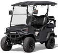 Nouveauté 2026 – Voiturette de golf utilitaire électrique Coleman Powersports CGC2 51,2 V , 4 places, vitesse maximale de 32 km/h, autonomie de 64 km, moteur de 5 kW, écran LCD et rangement arrière, à partir de 16 ans, noir mat