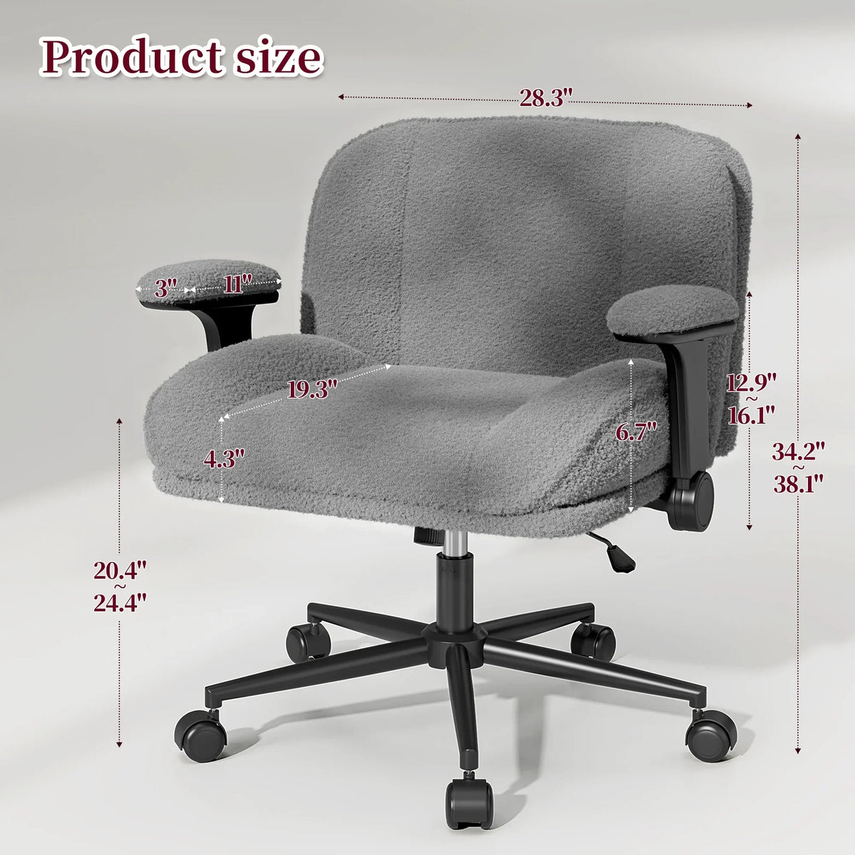 Nouveauté 2026 – Chaise de bureau Romorgniz Criss Cross avec accoudoirs réglables, soutien lombaire, dossier inclinable, coussin épais et roulettes. Idéale pour le bureau, les jeux vidéo, la lecture ou la coiffeuse. Couleur : blanc cassé