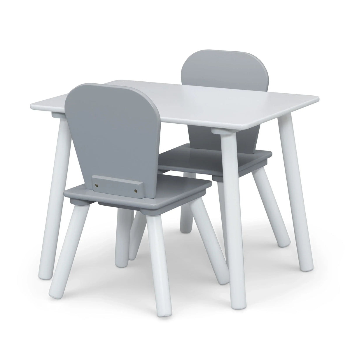Nouveauté 2026 – Ensemble de jeu pour tout-petits Delta Children 4 pièces – Comprend une table de jeu, 2 chaises et un rangement à jouets à 6 bacs avec autocollants en vinyle réutilisables, rose clair/rose foncé