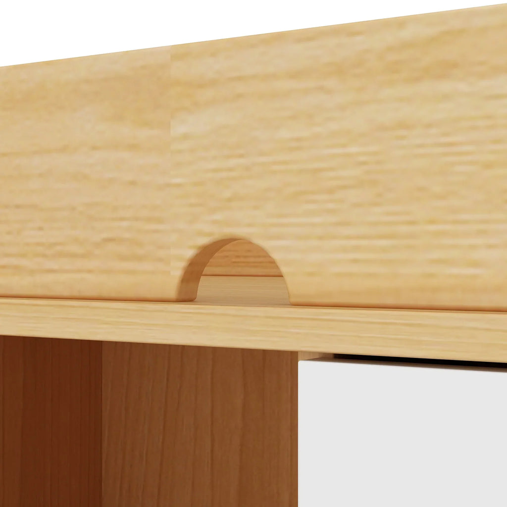 Nouveauté 2026 – Table à langer/commode pour chambre de bébé OXYLIFE , 114 cm (45 po), avec 4 tiroirs et une étagère, blanche