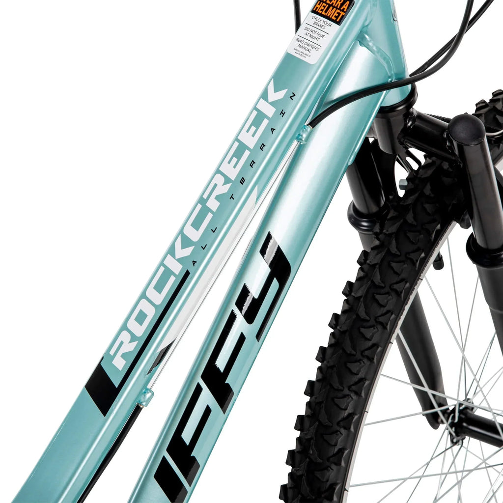 Nouveauté 2026 – VTT Huffy Rock Creek 26 pouces pour femme, 18 vitesses, , couleur menthe