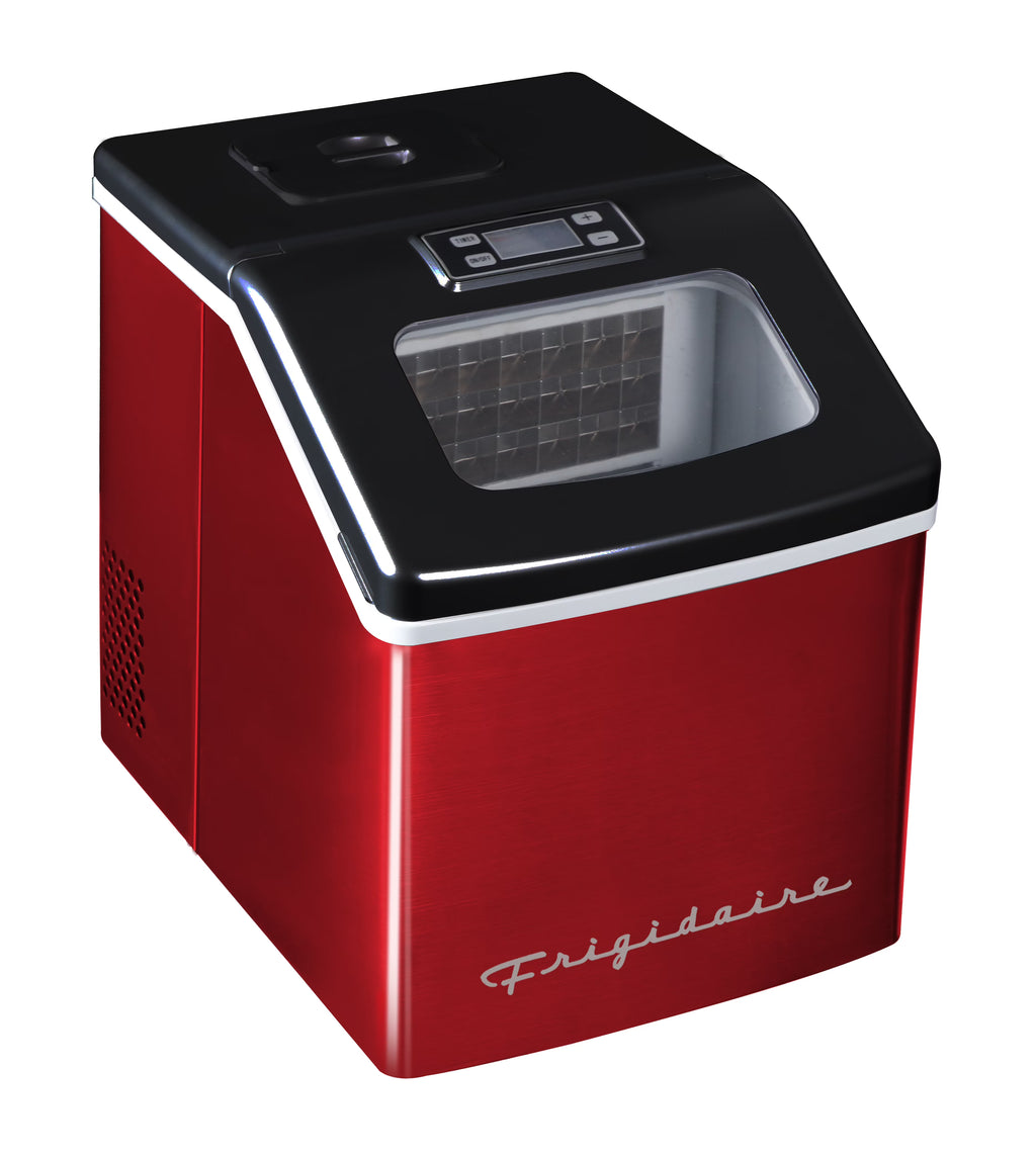 Nouveauté 2026 – Machine à glaçons carrée transparente de comptoir Frigidaire , 18 kg (40 lb) - Acier inoxydable