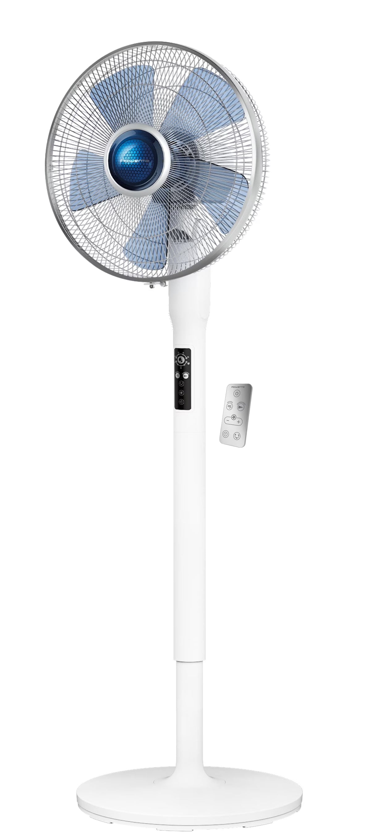Nouveauté 2026 – Ventilateur sur pied Rowenta Turbo Silence avec télécommande, 53 pouces, portable, 5 vitesses, VU5670