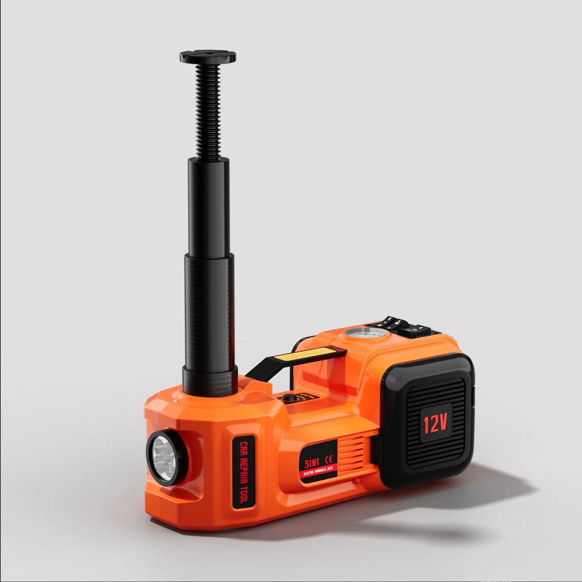 Nouveauté 2026 – Cric hydraulique électrique SZTAA avec compresseur d'air et marteau d'urgence, 5 tonnes (11 023 lb), pour SUV, berlines et camions (changement de pneus, réparations en garage