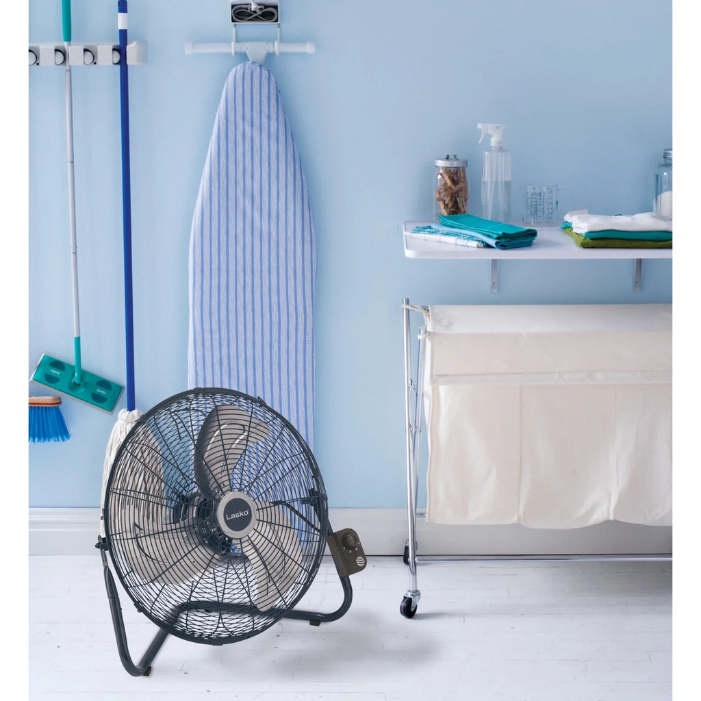 Nouveauté 2026 – Ventilateur sur pied haute vitesse Lasko Max Performance , option de montage mural, gris, H20610