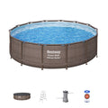 Nouveauté 2026 – Ensemble de piscine extérieure ronde Bestway Power Steel 14 pi x 42 po