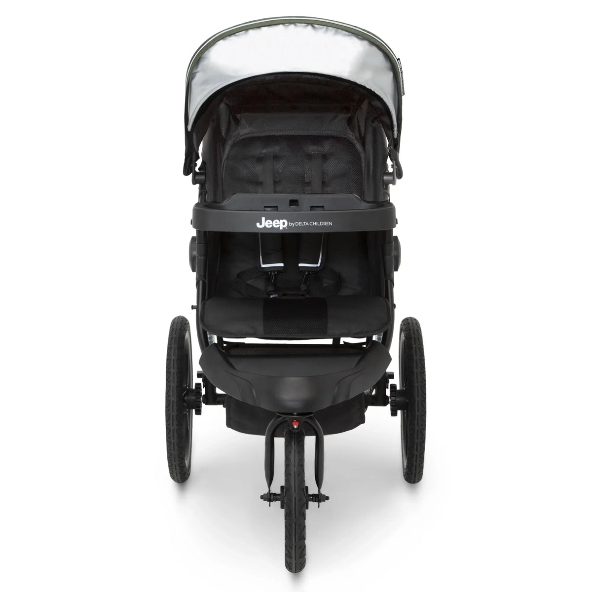 Nouveauté 2026 – Poussette de jogging Jeep TurboGlyde de Delta Children, noire