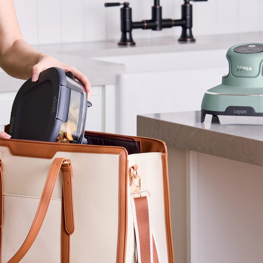 Nouveauté 2026 – Friteuse à air portable Ninja Crispi 4-en-1 en verre , récipients de 4 pintes et 6 tasses, Cyberspace