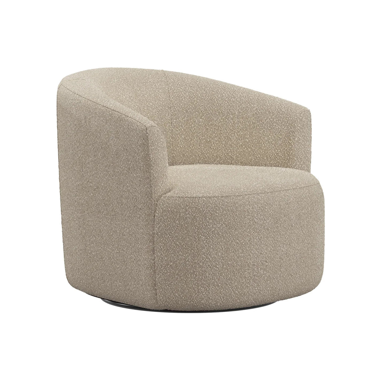 Nouveauté 2026 – Fauteuil pivotant Mainstays Boucle , taupe