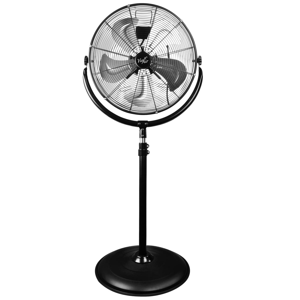Nouveauté 2026 – Ventilateur industriel sur pied inclinable à 360° VieAir , 20 pouces, 3 vitesses, haute vélocité