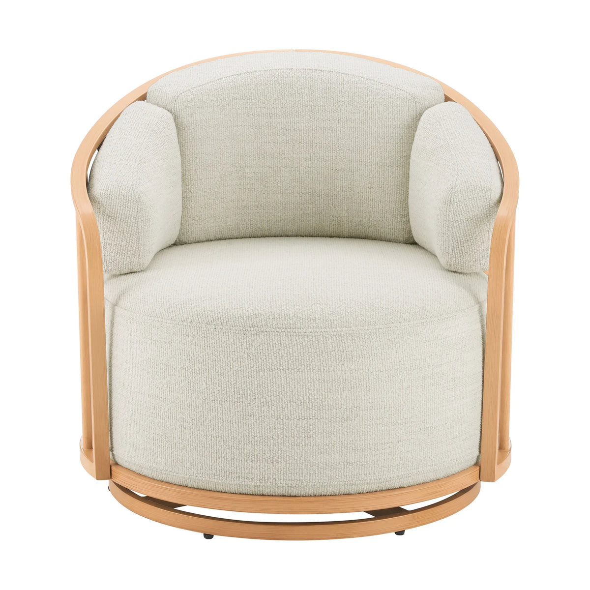 Nouveauté 2026 – Fauteuil pivotant Lillian Birdcage, lin crème, collection Better Homes & Gardens