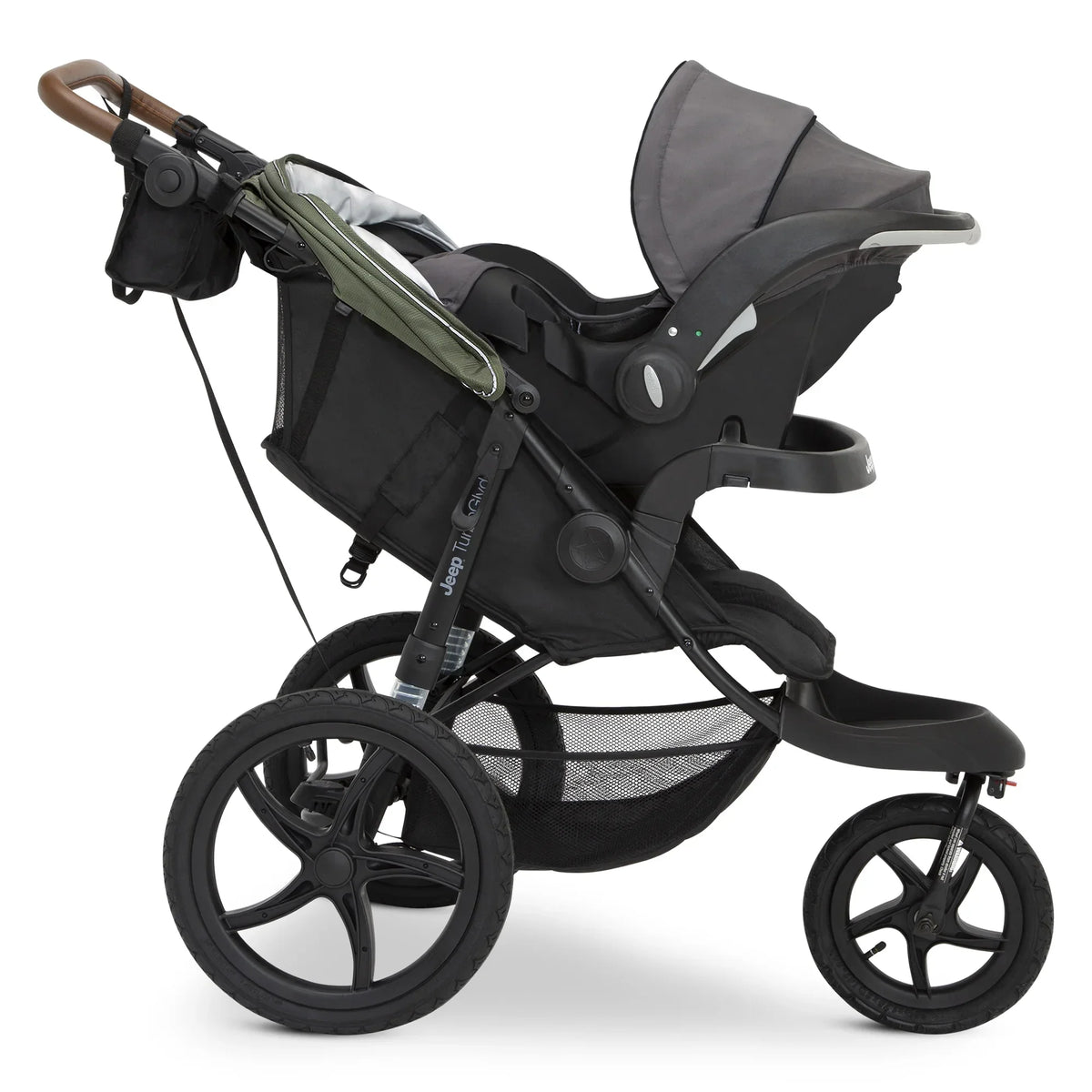 Nouveauté 2026 – Poussette de jogging Jeep TurboGlyde de Delta Children, noire